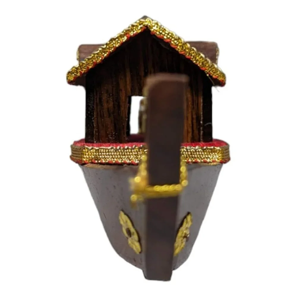 Vintage Wooden Snake Boat